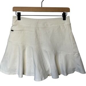Halara Athletic Mini‎ Skirt / Skort White Size Medium NWT